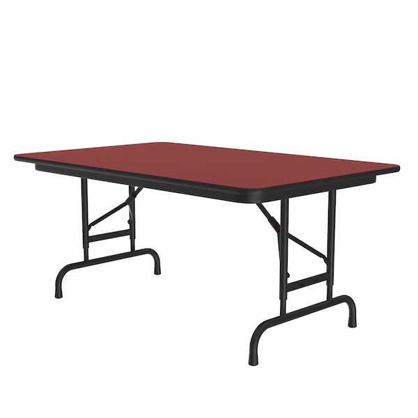 CFA Adjustable HPL Folding Tables 30x48 Red
